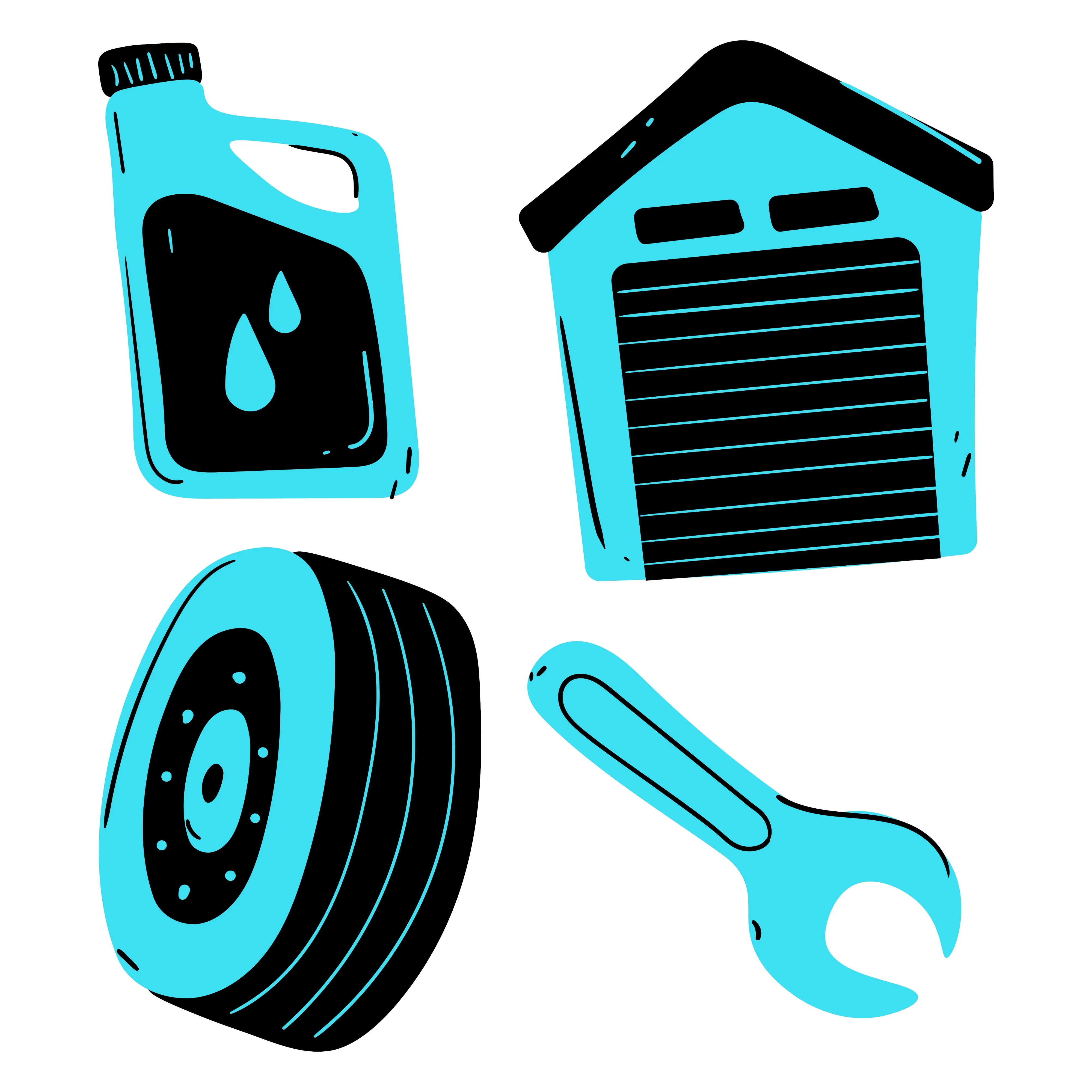 Илюстрация на автосервиз